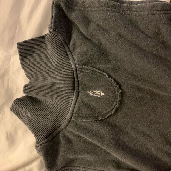 Free People Movement 1/4 zip muscle tee sleeveless sweat top Sz XS - Picture 8 of 9